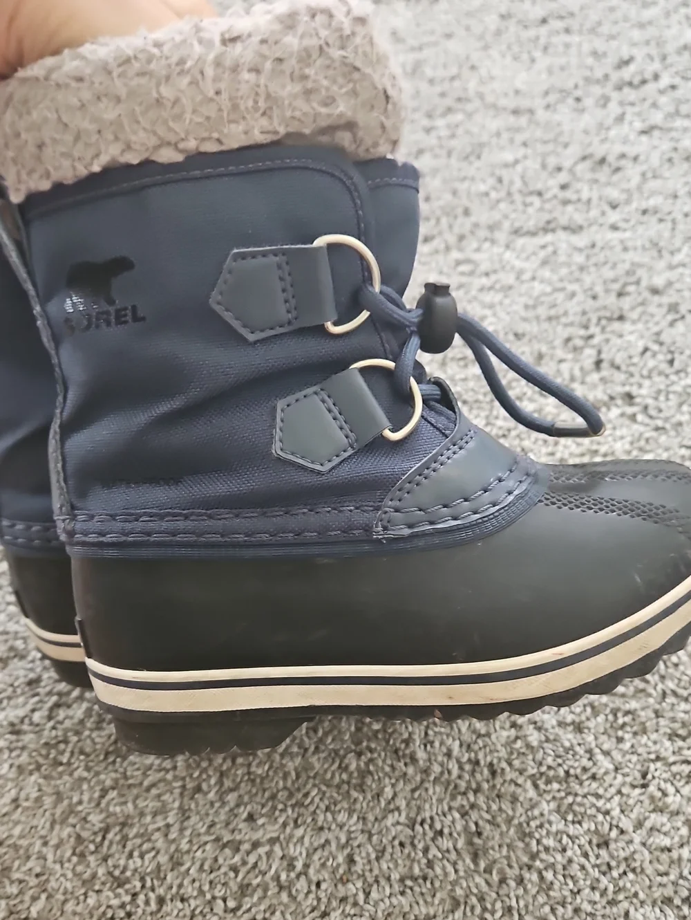 Sorel Blue Faux-Fur Lined Winter Boots 11 Winter